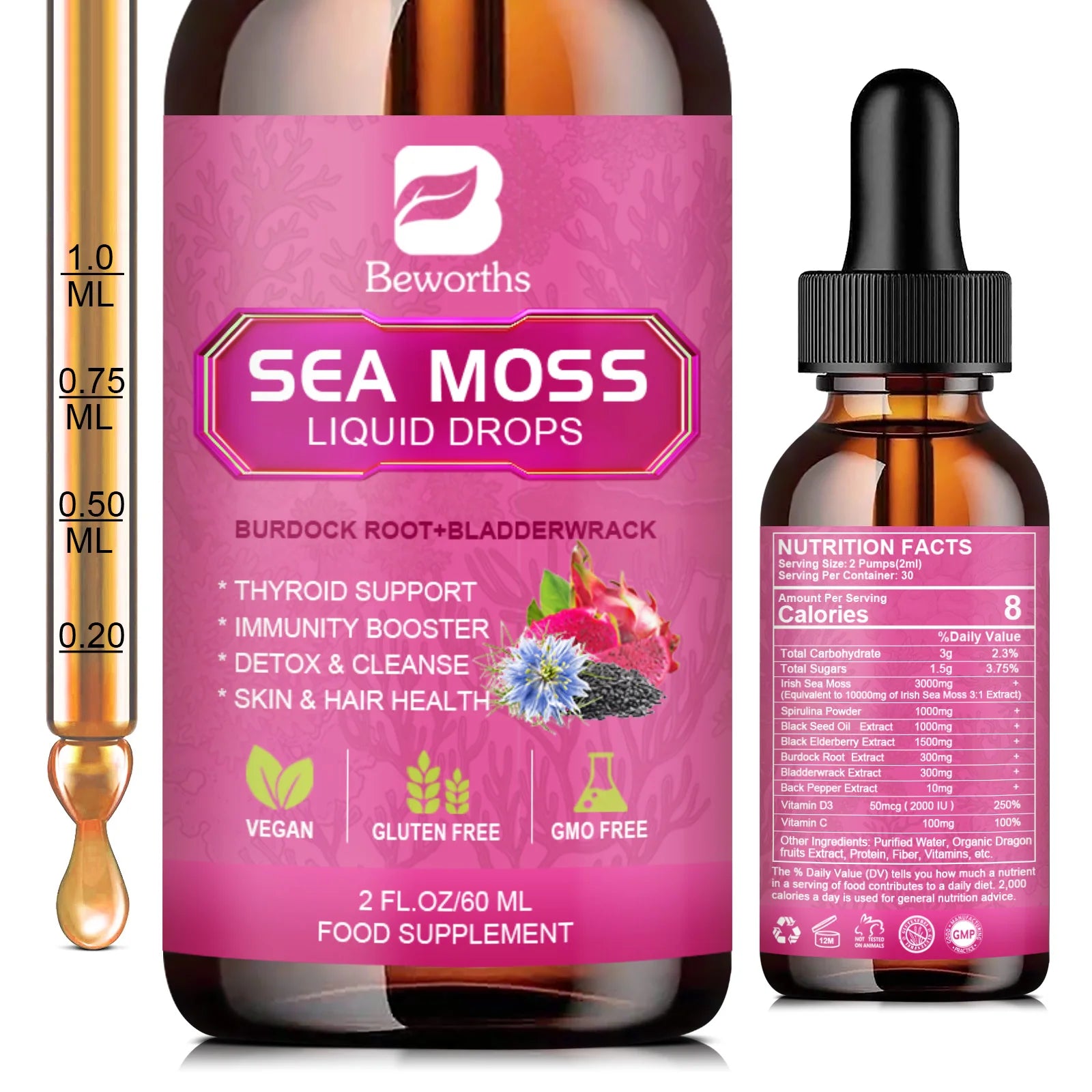 OceanGlow Sea Moss Wellness Elixir
