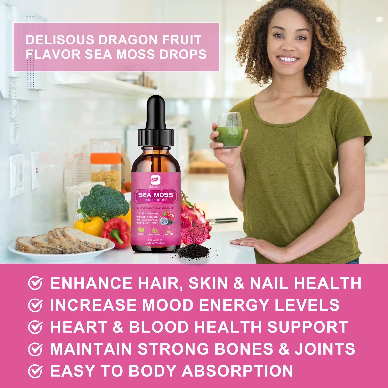 OceanGlow Sea Moss Wellness Elixir